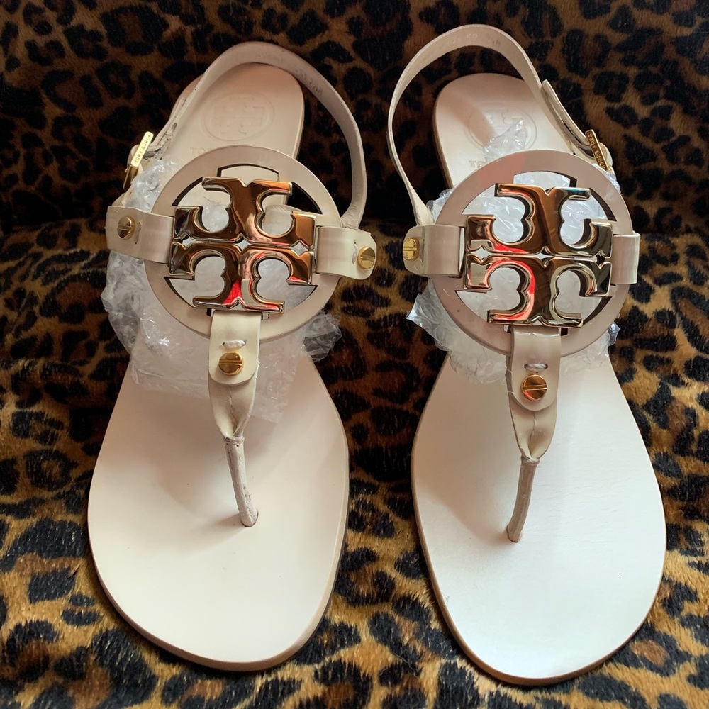 Tory Burch “Holly” kitten heel sandals